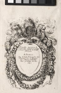 Bir Cartouche için Yeni Model, 1647. by Stefano della Bella