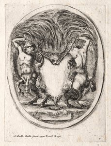 Bir Cartouche için Yeni Model, 1647. by Stefano della Bella