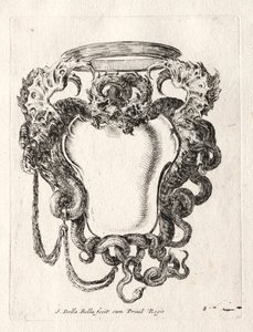 Bir Cartouche için Yeni Model, 1647. by Stefano della Bella