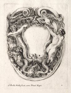 Bir Cartouche için Yeni Model, 1647. by Stefano della Bella
