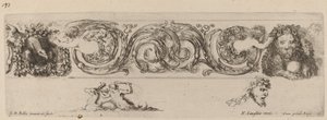 Çocuklar Tarafından Kuşanılan Kartal ve Aslanlı Süs Frizi, muhtemelen 1648. by Stefano della Bella