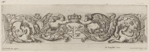 L Harfi ile Süs Frizi (Louis XIV) by Stefano della Bella