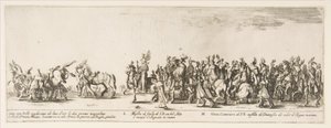 Polonya Elçiliği L ve M, 1633 Girişinin bir parçası. by Stefano della Bella