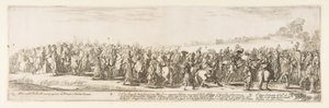 Polonya Elçiliği Q.X.Y., 1633 Girişinin bir parçası. by Stefano della Bella
