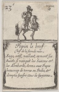 İkinci yarışın kısa şefi Pepin..., Game of the Kings of France