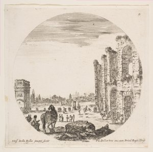 Levha 9: Solda Konstantin Kemeri, sağda Kolezyum