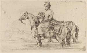 İki Atlı Polonyalı Görevli. by Stefano della Bella