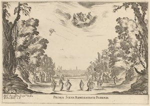 İlk Sahne Temsilcisi Firenza by Stefano della Bella