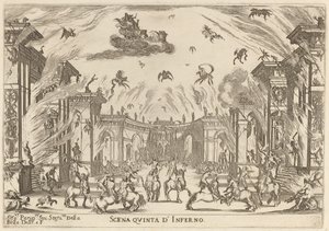 Cehennemin beşinci sahnesi, 1637. by Stefano della Bella