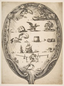Rebus of Fortune ile ekran, ca. 1639.