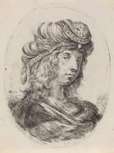 Şeritli Sarıkta Sultanlık, Sağa Döndü, 16491650. by Stefano della Bella