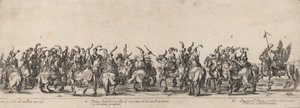 Otuz Okçular ve Sayfalar, 1633. by Stefano della Bella