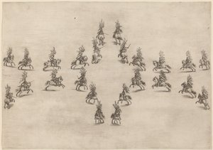 Bir Ovalde Yirmi Dört Süvari, 1652. by Stefano della Bella