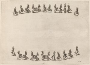 Yirmi Dört Cavorting Cavaliers by Stefano della Bella