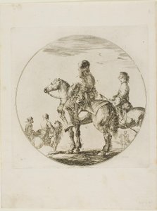 İki Polonyalı Atlı by Stefano della Bella