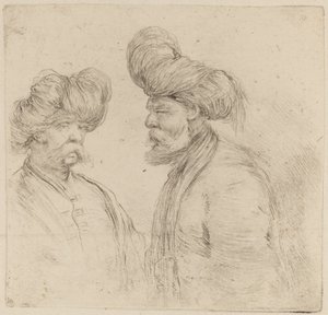 iki türk by Stefano della Bella