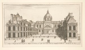 Sorbonne Şapeli ve Evinin Görünümü ve Perspektifi by Stefano della Bella
