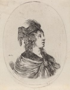 Tüylü Sarıklı Kadın, Sağa Döndü, 16491650.