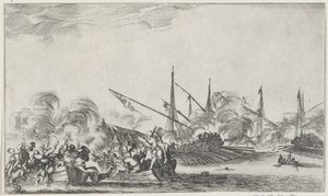 Deniz savaşı Denizcilik performansları (dizi adı) Suite de huit marines (dizi başlığı) by Stefano della Bella