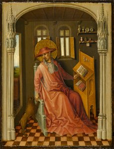 Aziz Jerome Çalışmasında, c.1440