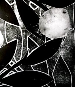 Ay Ağacı, 2016 (monoprint kolaj) by Stephen Dow