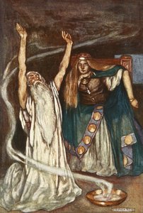 Kraliçe Maeve ve Druid, Eleanor Hull (1860-1935) tarafından 