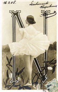 N: Kleopatre Diane de Merode, adı Cleo de Merode, Belle Epoque dansçısı, Opera de Paris