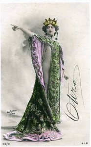 Güzel Otero, 20. yüzyılın başlarında kartpostal. (Fotoğraf) by Studio Reutlinger