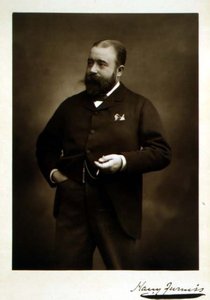 Harry Furniss (1854-1925), illüstratör ve karikatürist, portre fotoğrafı (s/b fotoğraf)