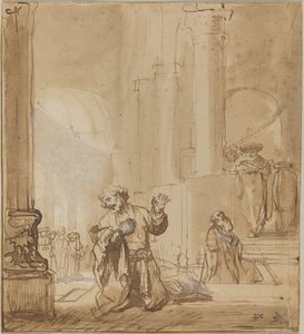 Memur ve Ferisi benzetmesi by Studio of Rembrandt van Rijn