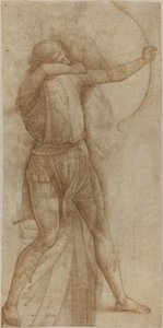 Okçu Figürü [rekto] by Style of Pietro Perugino