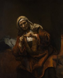 Yaşlı Kadın Tırnaklarını Kesiyor, yakl. 1655-60.