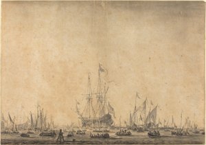 Deniz by Style of Willem van de Velde the Younger