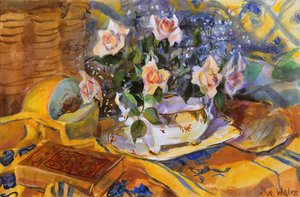 Gayes tabağındaki pembe güller, 1995,