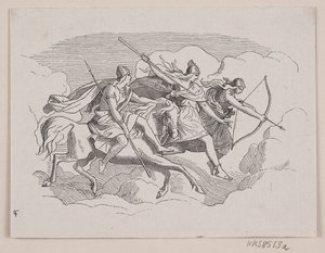 Üç valkyrie. İlk bölüm, ikinci bölüm için başlık vinyet by Södergren