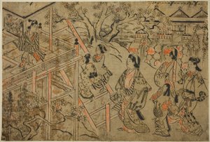 Kiyomizu Tapınağı'nı ziyaret etmek by Sugimura Jihei