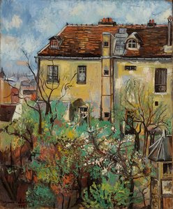 Cortot sokağındaki bahçe, 1928.