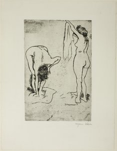 İki Kadın Kendilerini Kurutuyor by Suzanne Valadon