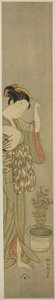 Saç Tokasını Ayarlayan Güzellik by Suzuki Harunobu
