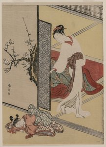Nezaketçi ve Uyuyan Görevli by Suzuki Harunobu