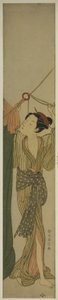 Sivrisinek Ağı Asmak by Suzuki Harunobu