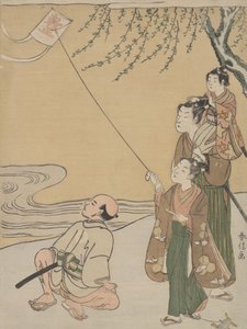 Uçurtma, ca. 1766., yakl. 1766. by Suzuki Harunobu