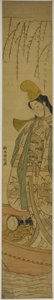 White Boshi Danse r S End Jin g Üye Asazuma Boa t by Suzuki Harunobu