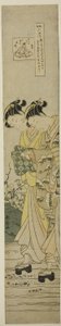 "Popüler Gümrüklerde Altı Mücevher Nehri (Fuzoku Mu Tamagawa)" serisinden İde'deki Mücevher Nehri (Tamagawa Ide yok), by Suzuki Harunobu