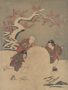 Kar Topu, 1770., 1770. by Suzuki Harunobu