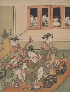 Gözcüler ve Gözlenenler, 1764-72., 1764-72. by Suzuki Harunobu