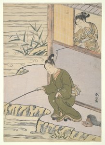 Feneri gıdıklamak by Suzuki Harunobu