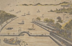 Fukagawa, Edo veya? 1764. , sivrisinek. 1764. by Suzuki Harunobu