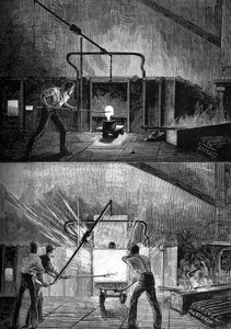Su birikintileri iş başında, c1880.