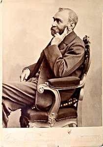 Alfred Nobel (1833-1896), by Atelje Florman, Stockholm . Albumin Photo